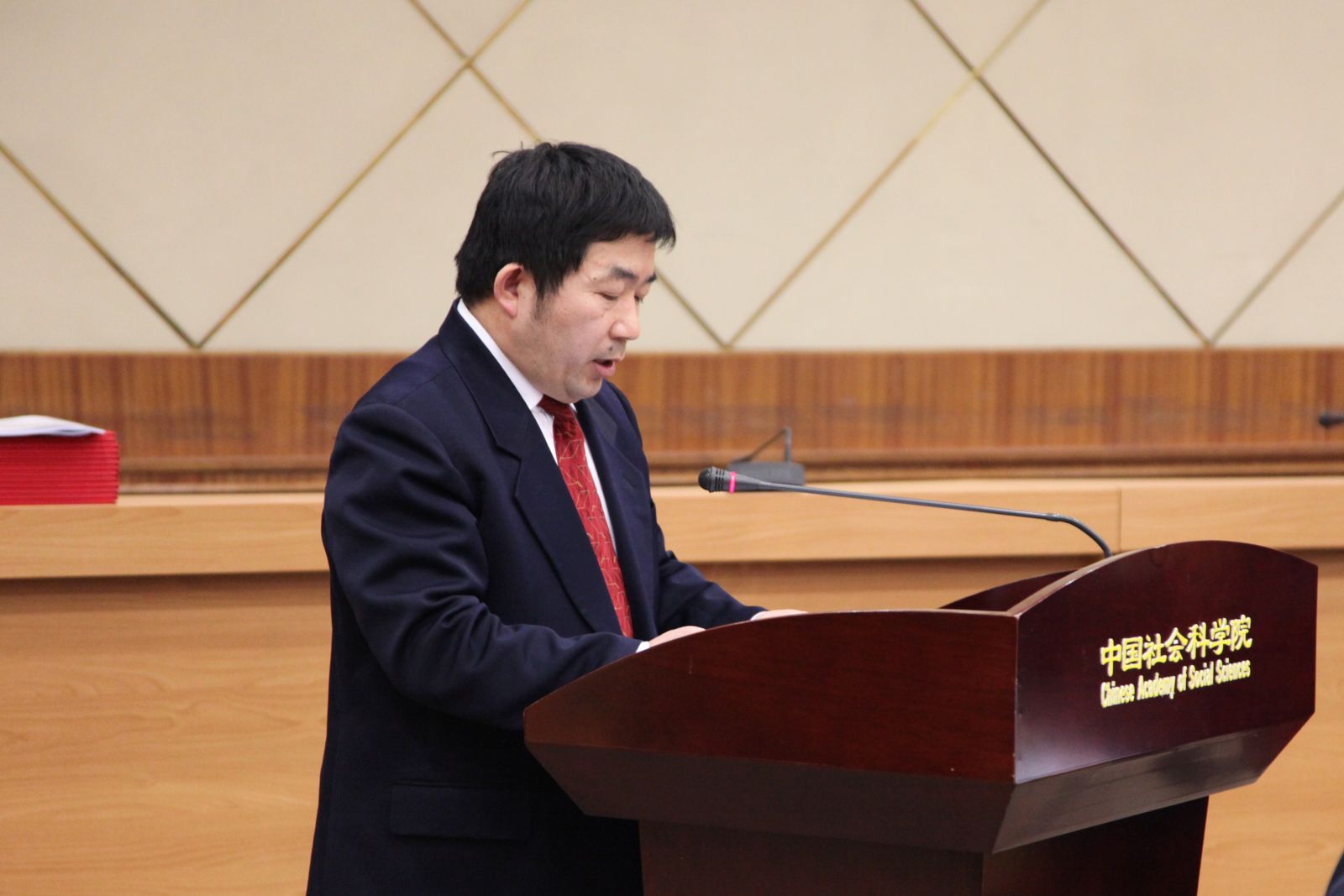 民族学与人类学研究所所长、项目首席专家王延中汇报项目工作进展情况